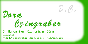 dora czingraber business card