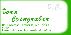 dora czingraber business card